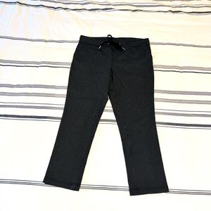 Jules & Leopold Black and White Print Skinny Cropped Pant M